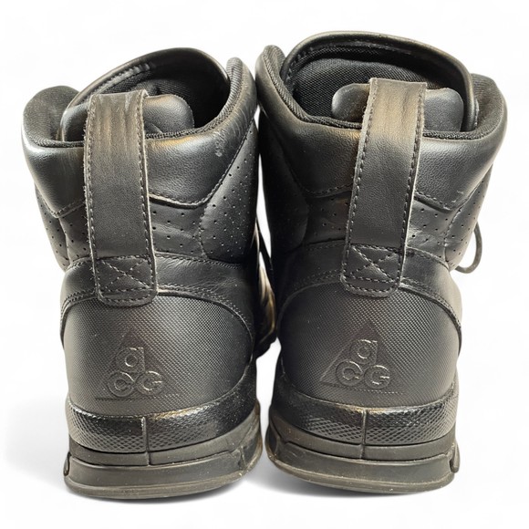 Nike Leather High-Top Black Sneakers — Size 10 - Picture 9 of 13